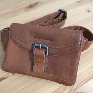 Spikes & Sparrow Leather Belt Bag Crossbody Cognac Brown Unisex Fanny‎ Bag